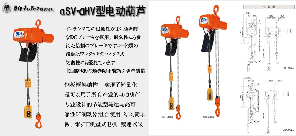 αSV?αHV型電動葫蘆