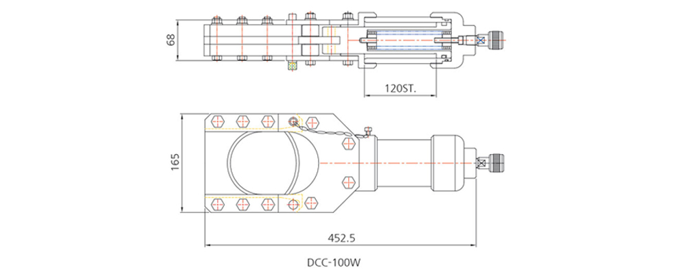 DCC-W電纜切割機尺寸