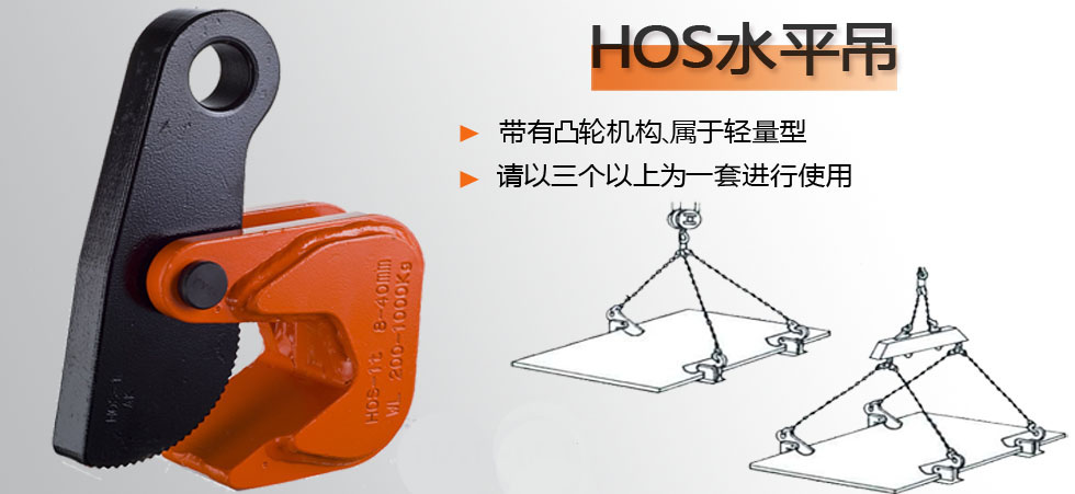 HOS型橫吊鋼板鉗產品圖