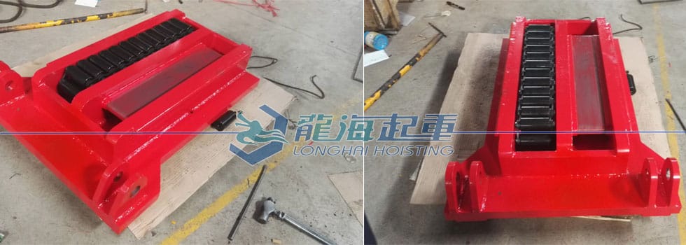 300噸雙排輪滾輪小車定制完工發(fā)貨了！